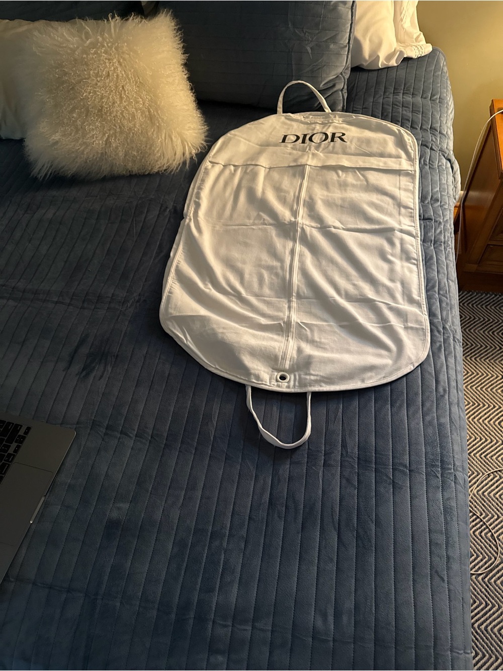 Dior White Garment Bag - Small
